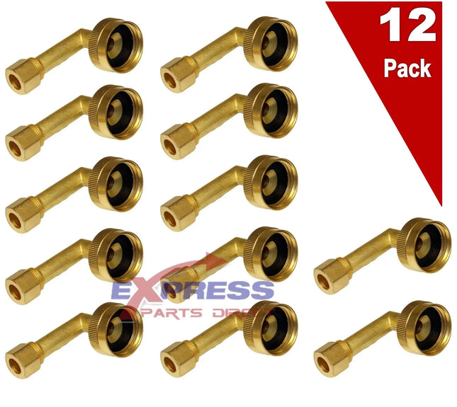 (12 Pack) 34FHTCM Dishwasher 90 Degree Fitting Replaces W10685193 Choice Manufactured Parts