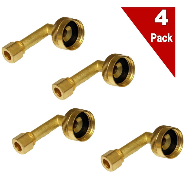 (4 Pack) 34FHTCM Dishwasher 90 Degree Fitting Replaces W10685193 Choice Manufactured Parts