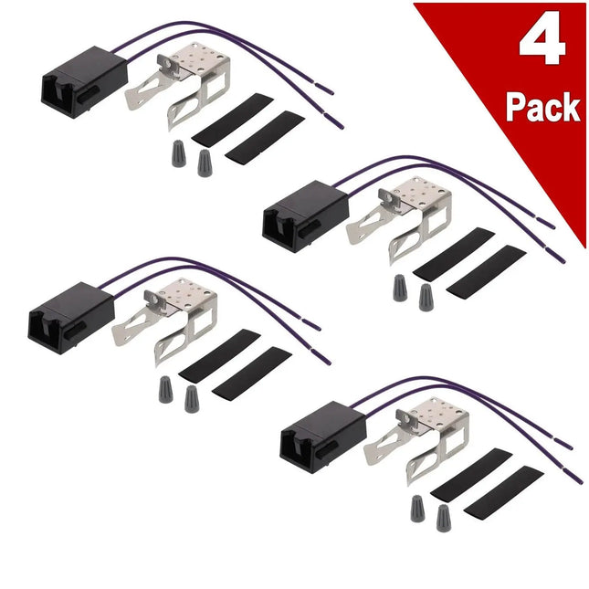 (4 Pack) WB17X5113CM Surface Burner Receptacle Replaces WB17X5113 Choice Manufactured Parts