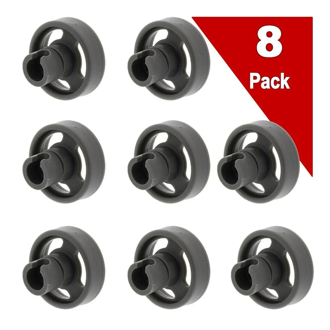 (8 Pack) ERWD12X10231 Dishwasher Lower Rack Roller Replaces WD12X10231 Exact Replacement Parts