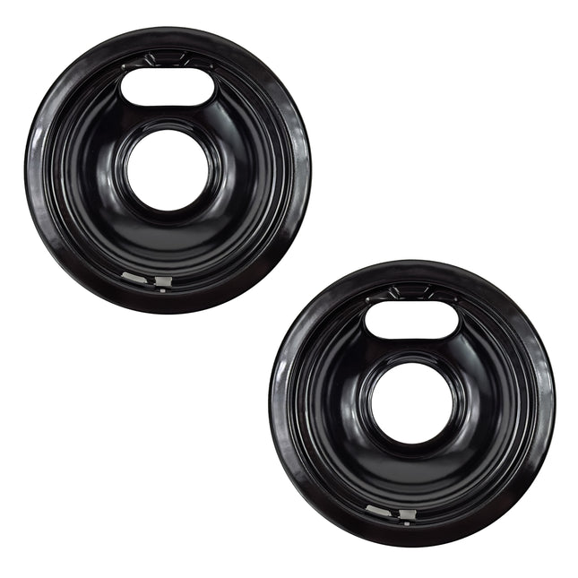 (2 Pack) W10290353CM Porcelain 6" Drip Pan Replaces W10290353RW