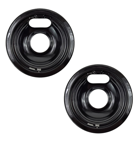 (2 Pack) W10290353CM Porcelain 6" Drip Pan Replaces W10290353RW