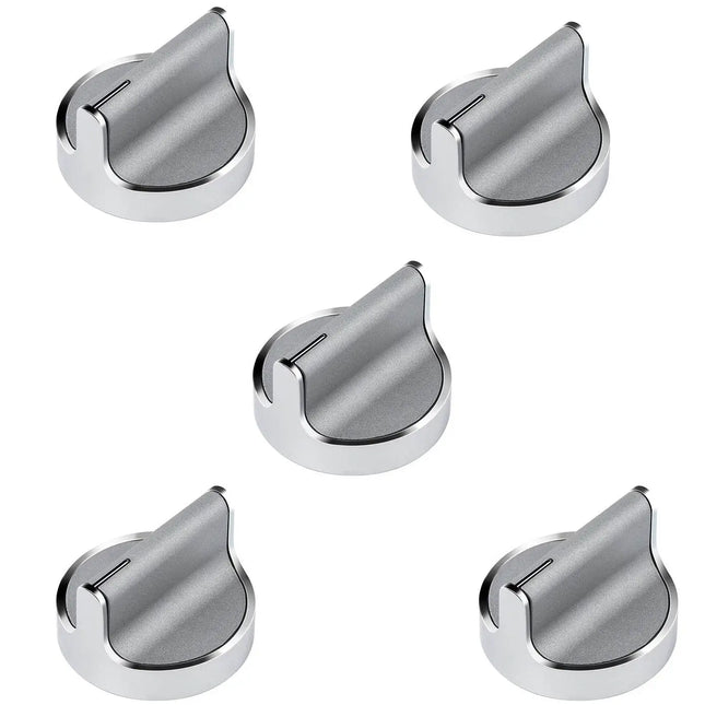 (5 Pack) ERP W10594481 Surface Burner Knob Replaces WPW10594481 Exact Replacement Parts