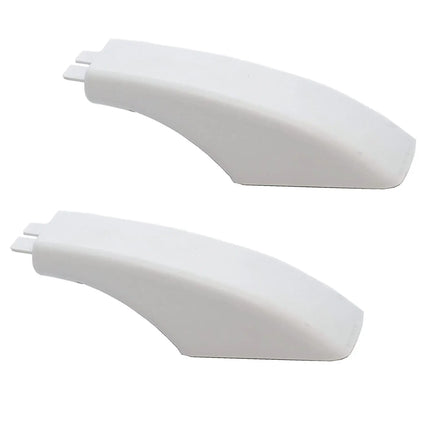 (2 Pack) WB07K10043CM Oven Door Handle End Cap (White) Replaces WB07K10043 Choice Manufactured Parts