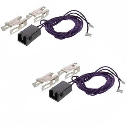 (2 Pack) WB17T10006CM Element Receptacle and Wire Kit Replaces WB17T10006 Choice Manufactured Parts