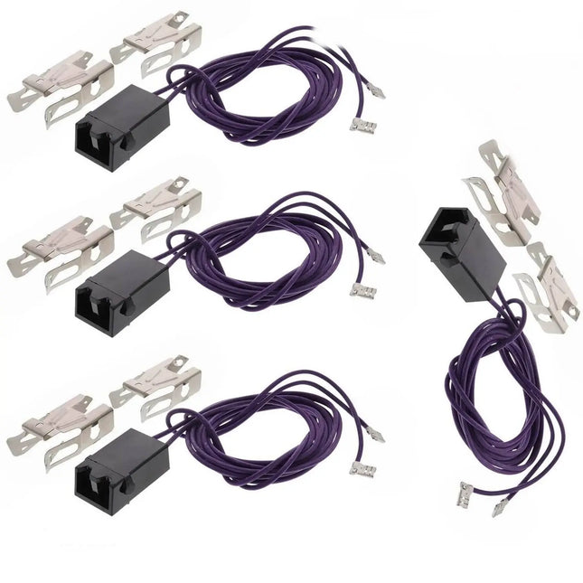 (4 Pack) WB17T10006CM Element Receptacle and Wire Kit Replaces WB17T10006 Choice Manufactured Parts