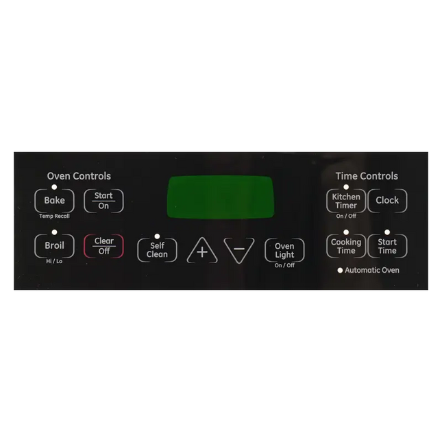 WB27T11005CM Range / Oven Control Overlay (Faceplate) Replaces WB27T11005 Choice Manufactured Parts