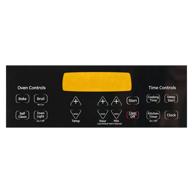 WB27T11229CM Range / Oven Control Overlay (Faceplate) Replaces WB27T11229 Choice Manufactured Parts