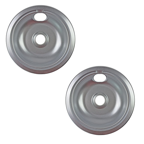 (2 Pack) WB31K5024CM 6" Burner Drip Pan Replaces WB31K5024