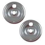 (2 Pack) WB31M15CM 8" Burner Drip Pan Replaces WB31M15