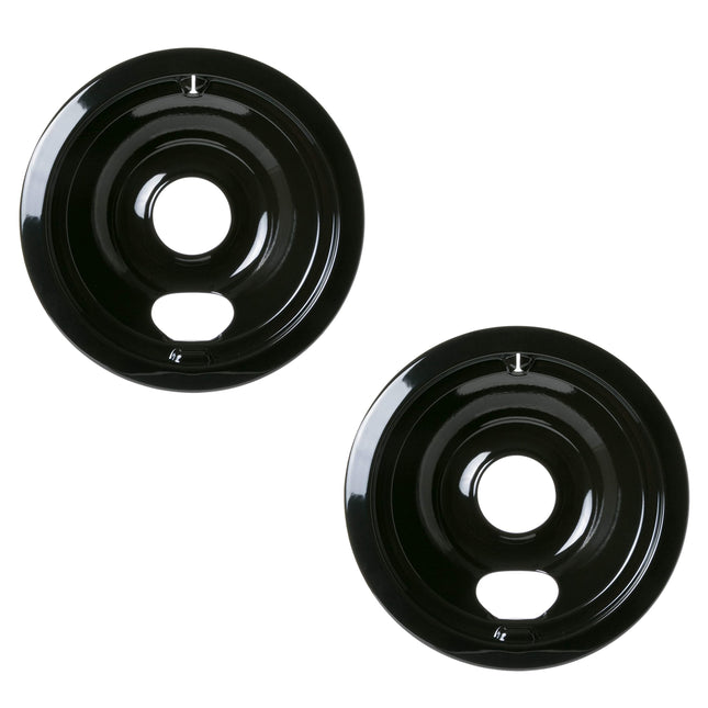 (2 Pack) WB31M20CM Porcelain 6" Drip Pan Replaces WB31M20