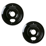 (2 Pack) WB31M20CM Porcelain 6" Drip Pan Replaces WB31M20