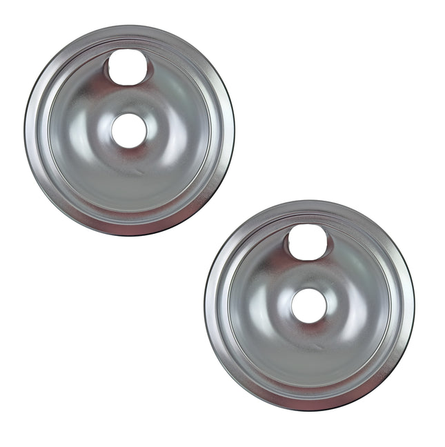 (2 Pack) WB31X5011CM 8" Burner Drip Pan Replaces WB31X5011