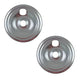 (2 Pack) WB31X5011CM 8" Burner Drip Pan Replaces WB31X5011