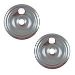 (2 Pack) WB31X5011CM 8" Burner Drip Pan Replaces WB31X5011