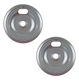 (2 Pack) WB32X106CM 8" Burner Drip Pan Replaces WB32X106