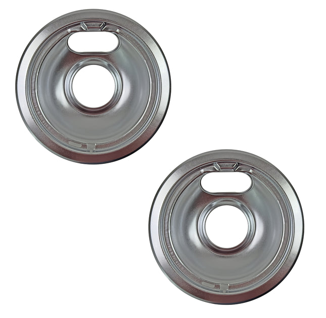 (2 Pack) WB32X107CM 6" Burner Drip Pan Replaces WB32X107