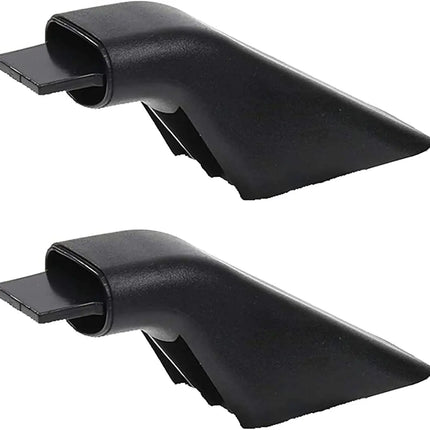 (2 Pack) WB7X7183CM Oven Door Handle Endcap (Black) Replaces WB7X7183 Choice Manufactured Parts
