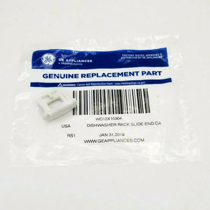 (2 Pack) WD12X10304 Genuine GE OEM Rack End Cap Clip GE
