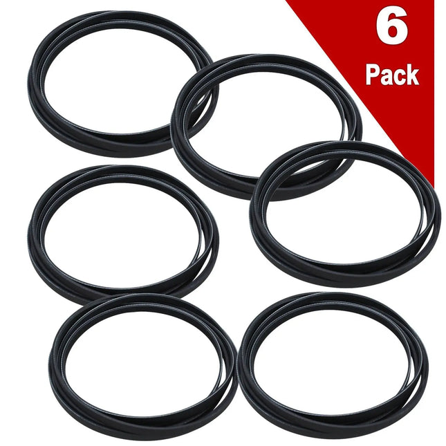 (6 Pack) 341241CM Dryer Drum Belt Replaces 341241 Choice Manufactured Parts
