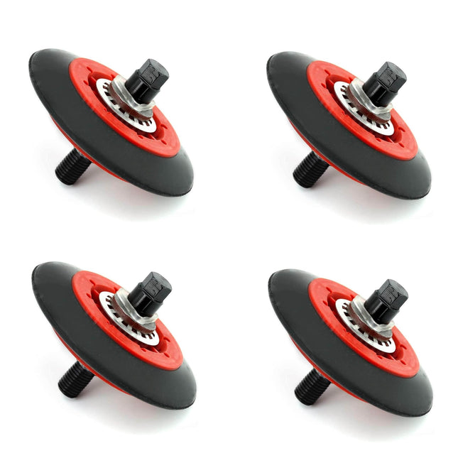 (4 Pack) ER4581EL2002A Dryer Drum Roller Replaces 4581el2002A  Parts-O-Matic